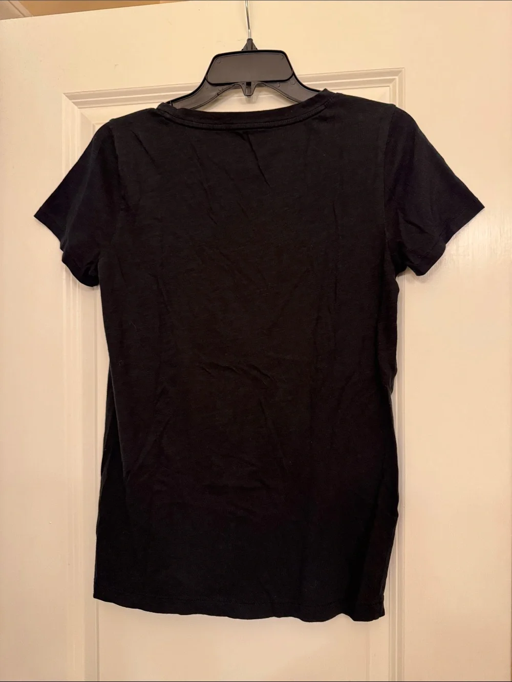 J. Crew Black Slub Cotton Crewneck Tee